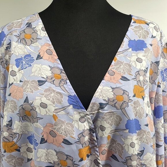 𝅺mellowday floral shirt blouse high low tunic stretch waist sz 2X plus size NWT - Picture 8 of 10